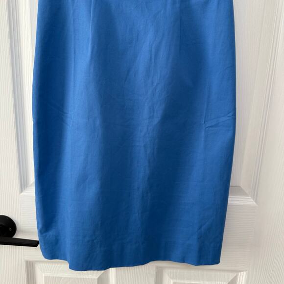 J.Crew New Women's Blue Square Neck Short Sleeve Dress Size 2 - Picture 4 of 13